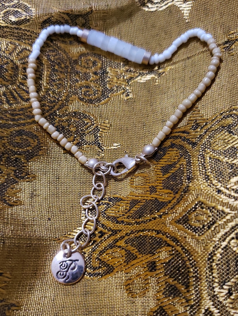 NWT-Beaded Cream Bracelet